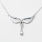 Elegant Wing Drop Pendant Necklace Gallery Image