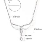 Elegant Wing Drop Pendant Necklace Gallery Image