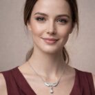 Elegant Wing Drop Pendant Necklace Gallery Image