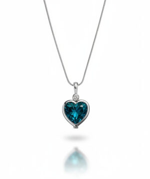 Timeless Love Heart Solitaire Necklace