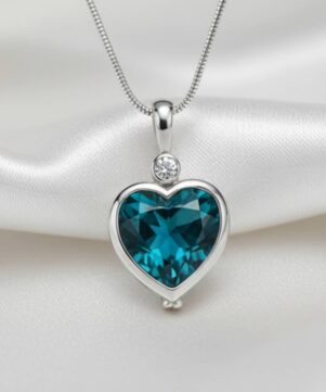 Timeless Love Heart Solitaire Necklace gallery Timeless Love Heart Solitaire Necklace gallery image
