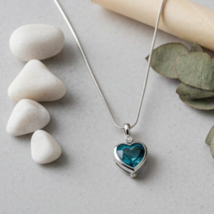 Timeless Love Heart Solitaire Necklace gallery image
